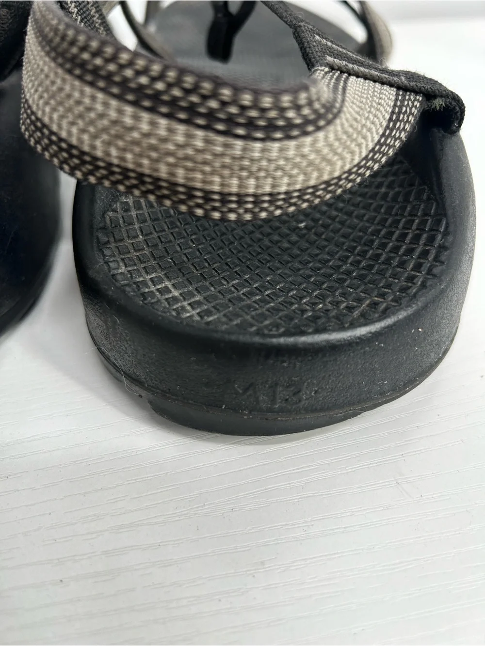 Chaco Men's Z/2 Classic Hiking Sandals Size 12M Gray/Beige Adjustable Straps